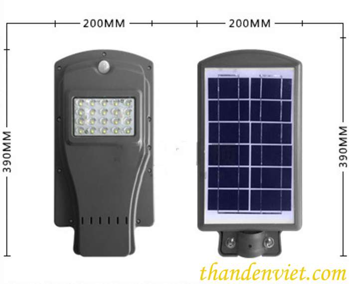 Đèn đường năng lượng mặt trời DC 20W